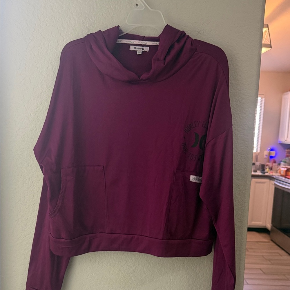 Hurley Women's Maroon Hoodie